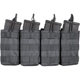 M4 120 ROUND QUAD QUICK DEPLOY POUCH (Option: Black)
