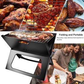 Portable BBQ Barbecue Grill Foldable Charcoal Grill Camping Garden Outdoor Travel (Default: default title)